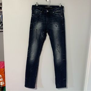 Guess Men’s Skinny Dark wash faded jeans size US 31